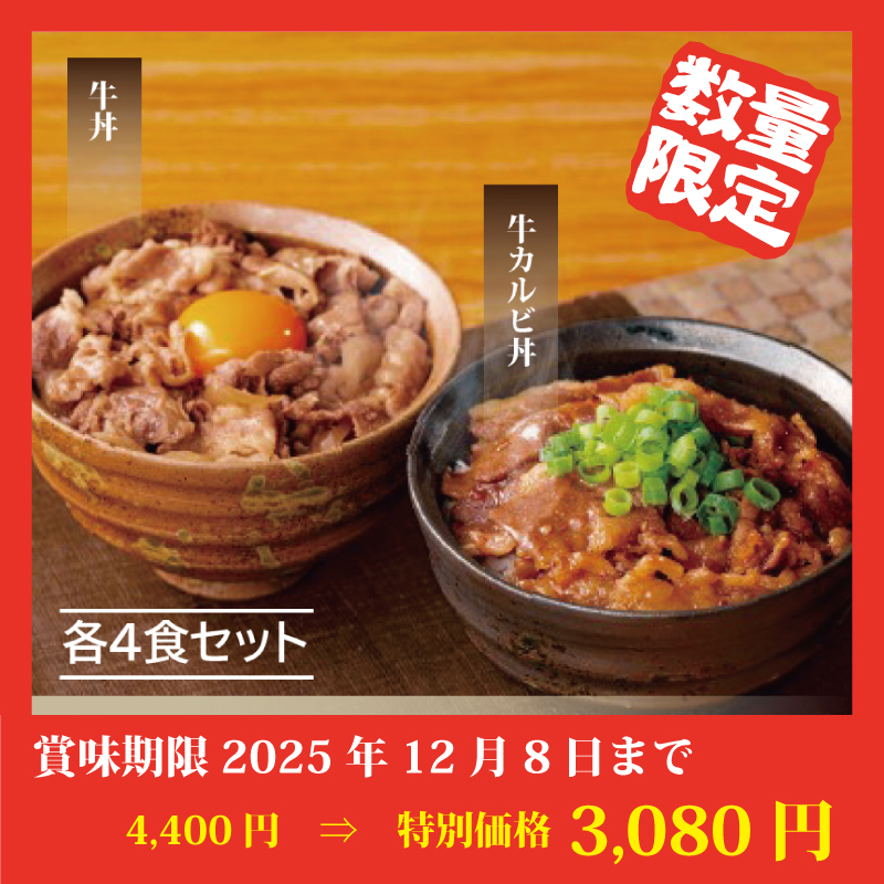 【特別価格】牛丼・牛カルビ丼の具セット