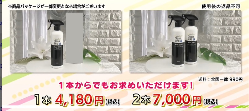 カビ取り剤１本と２本組