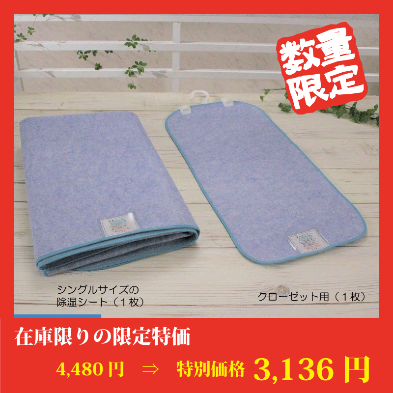 【数量限定特価】洗えるさらっと除湿シート